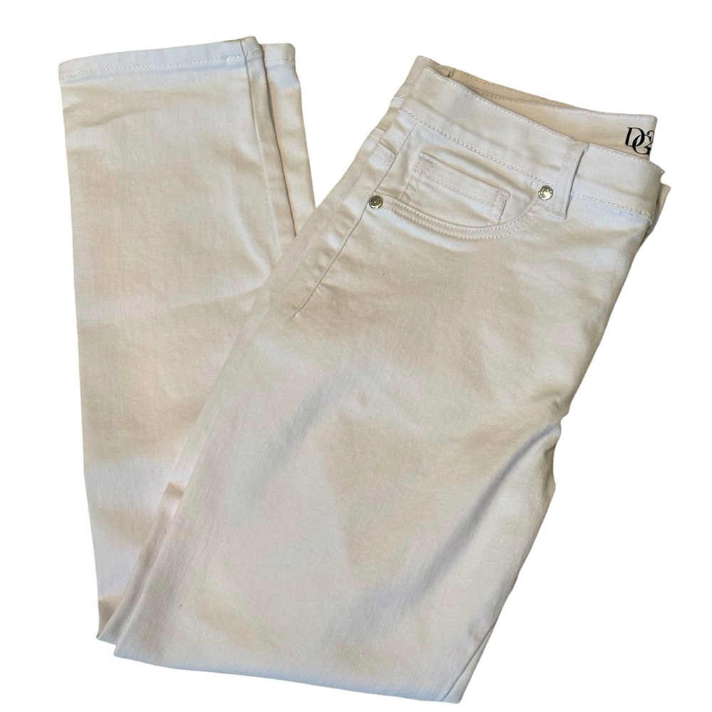 DG2 Diane Gilman White Seamless Skinny Jeans Size 8P